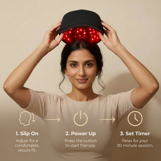 Red Beam LED Red Light Therapy Cap